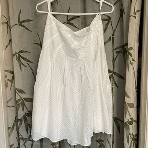 Vintage white lined Banana Repulic a line skirt in size 8 womens